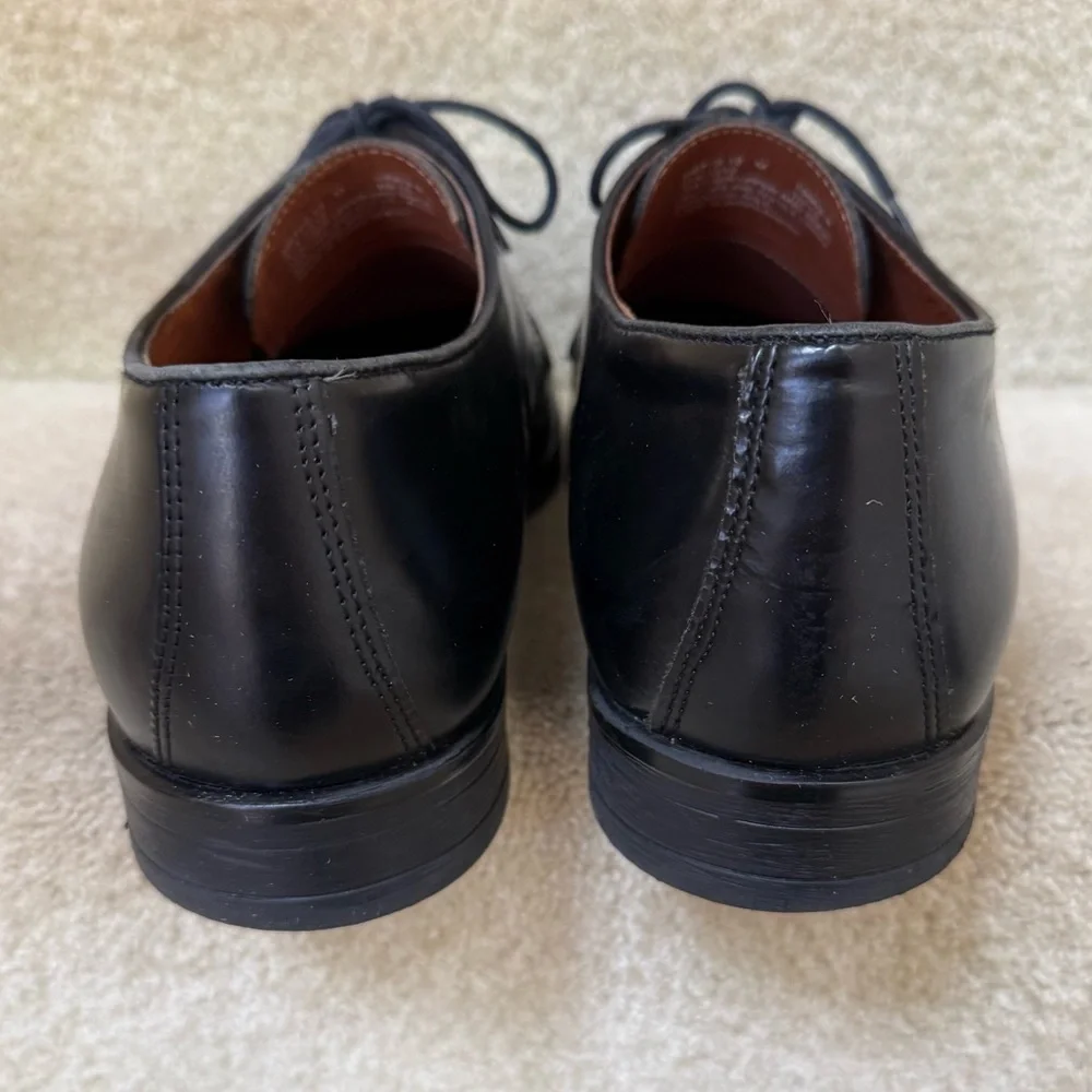 Stafford Tailored Culture‎ Oxfords Dress Shoes Black Leather Size 12